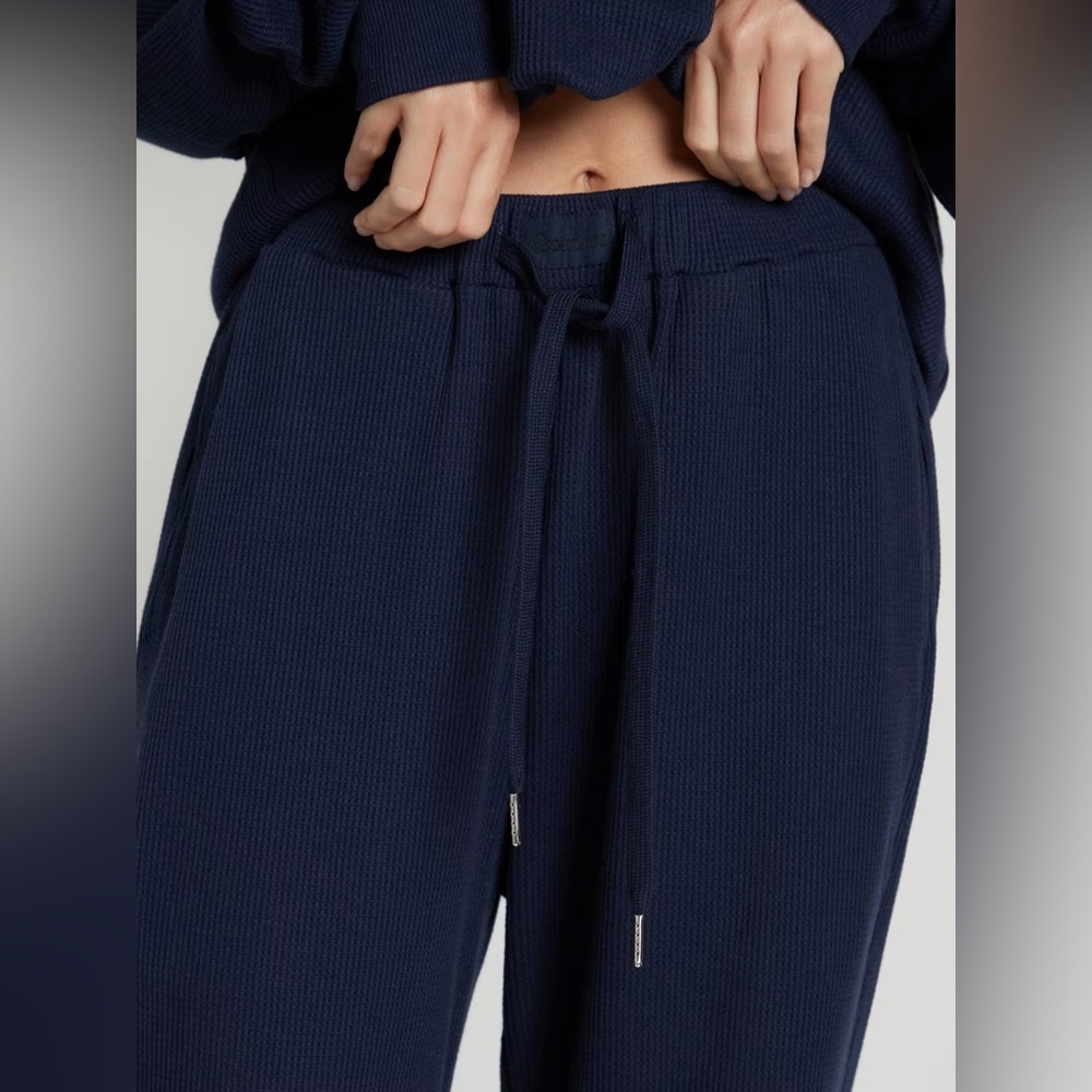 NO OFFERS BNWT COMFRT Waffle Lounge Pant Navy Blue XS